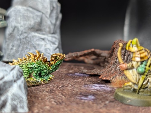 Well painted basilisk d&d