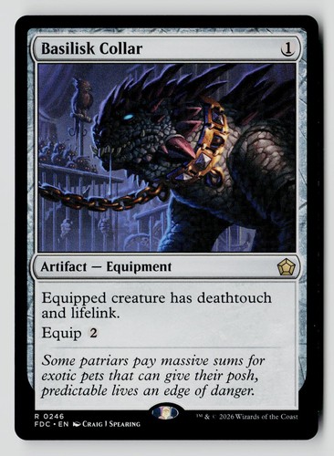 Basilisk collar 246 - basilisk, fdc